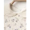 Yaka Detaylı Çiçekli Kız Bebe Elbise