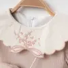 My Lusa Lumeya %100 Pamuklu Çanta Detaylı Vintage Kız Çocuk Elbise
