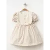 Düğme detaylı Kız Bebe Elbise