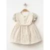 Düğme detaylı Kız Bebe Elbise
