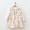Kolları Dantelli Çiçekli Kız Bebe Elbise