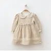 Papatya Düğmeli Kız Bebe Elbise
