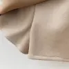 Çiçek Aksesuarlı Süet Şort Etekli Kız Çocuk Takım