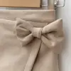 Çiçek Aksesuarlı Şort Etekli Kız Çocuk Takım