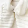 Çizgili Kumaş Peluş Bolero
