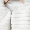 Kız Çocuk Çizgili Peluş Yelek