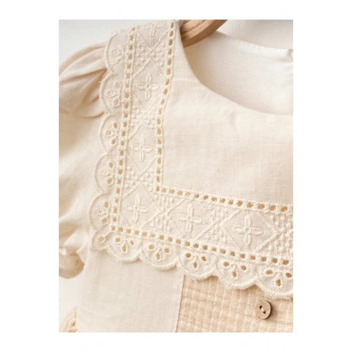 Fiyonk Detaylı Kız Bebe Elbise