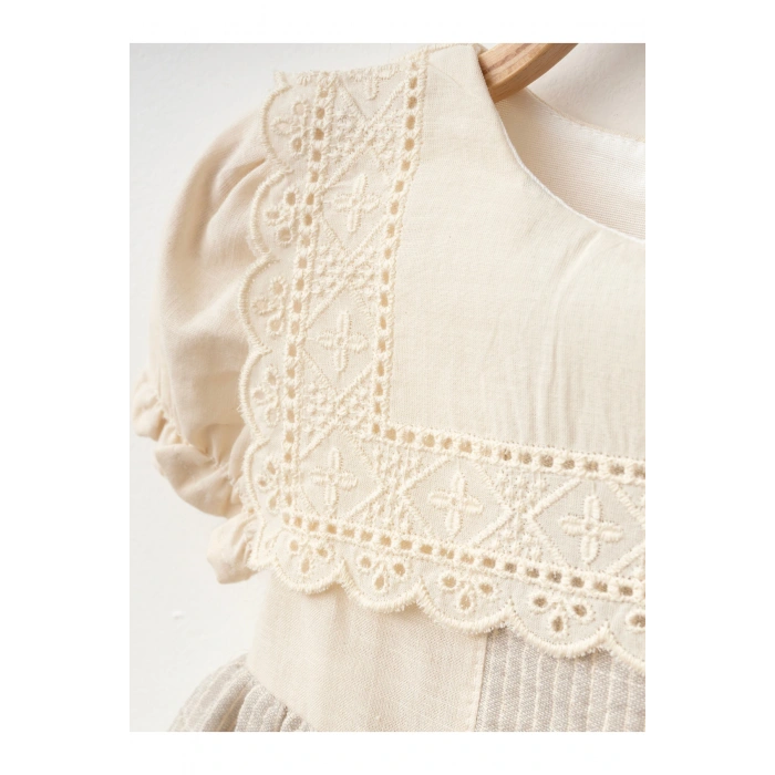 Fiyonk Detaylı Kız Bebe Elbise