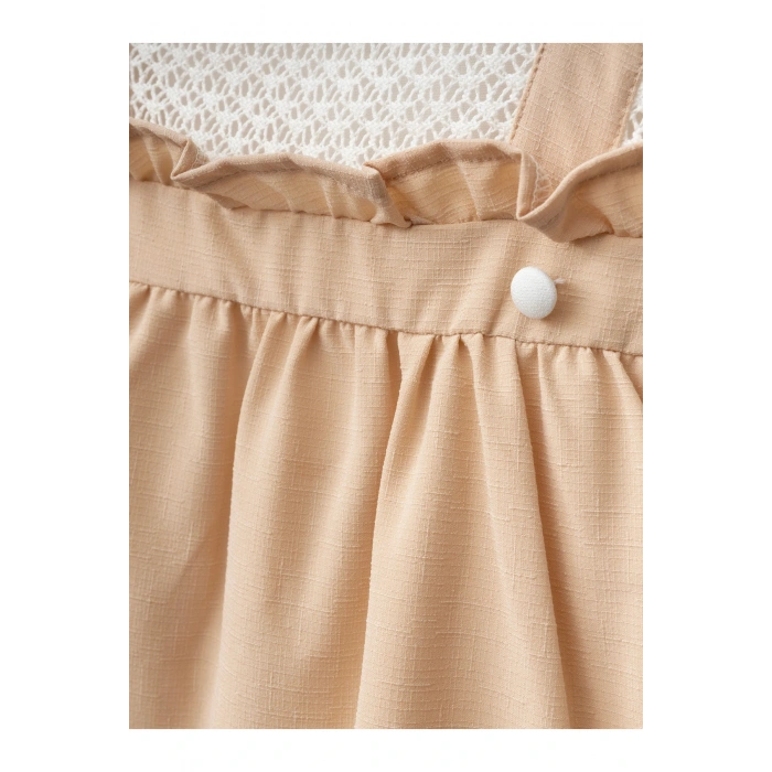 Dantel Detaylı Kız Bebe ELbise