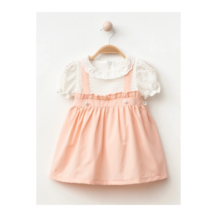 Dantel Detaylı Kız Bebe ELbise