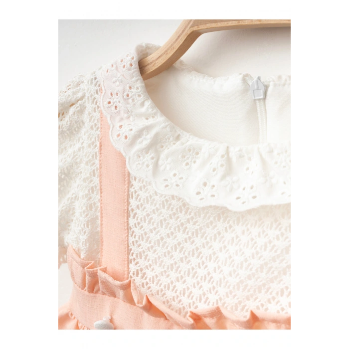 Dantel Detaylı Kız Bebe ELbise