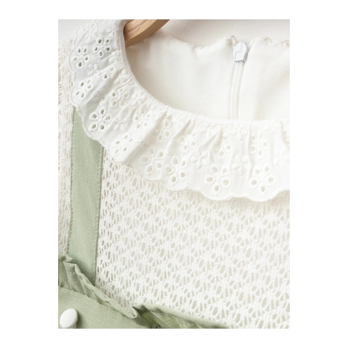 Dantel Detaylı Kız Bebe ELbise