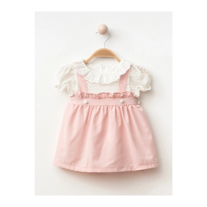 Dantel Detaylı Kız Bebe ELbise