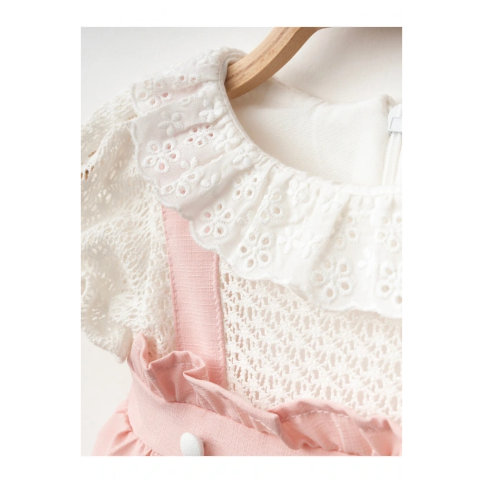 Dantel Detaylı Kız Bebe ELbise