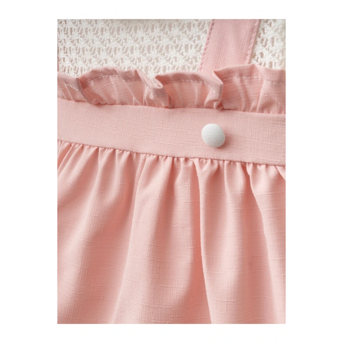 Dantel Detaylı Kız Bebe ELbise