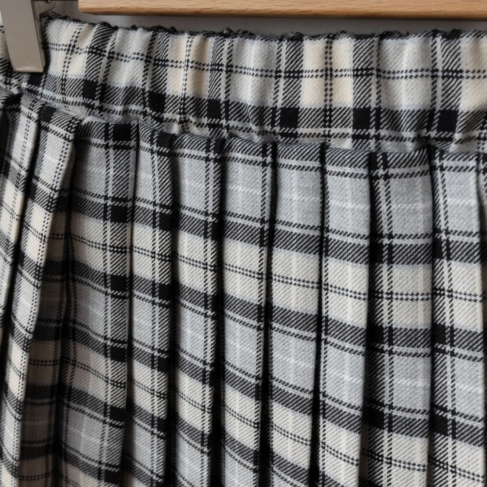 Lusa Bunny Kız Çocuk Triko Süveterli Gömlek ve Pileli Etek 3lü Kombin