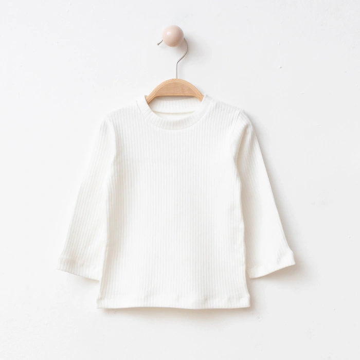 Kız Çocuk Pileli Etekli Kalp Detaylı Peluş Yelekli 4lü Kombin Takım - Premium Seri