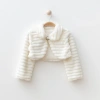 Çizgili Kumaş Peluş Bolero