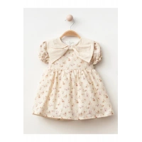 Çiçek Desenli Kız Bebe Elbise