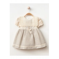 Fiyonk Detaylı Kız Bebe Elbise