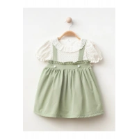 Dantel Detaylı Kız Bebe ELbise