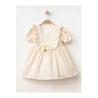 Dantel Detaylı Kız Bebe Elbise