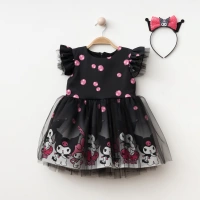 Dijital Baskılı Kuromi Kız Elbise