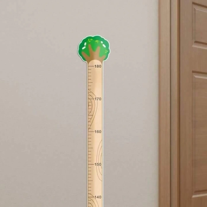 Sevimli Sarı Zürafa   Yeşil Dinazor   Deniz Kızı   Roket  Ağaç Boy Ölçüsü Sticker