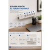 5’li Akım Korumalı Çoklu Priz 2 Metre Kablolu 3680w 16a 5 Anahtarlı 2usb-a 2 Usb-c Pd 20w Hızlı Ftr-28