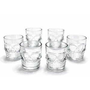 6lı Kurukafa Cam Shot Bardağı Alk2151