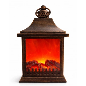 Dekoratif Ledli Şömine Lamba Alk4595