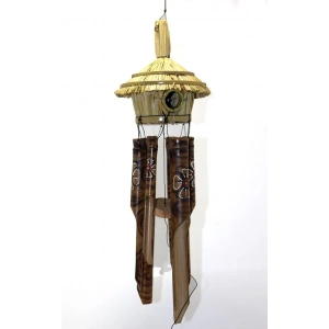Hasır Kuş Yuvalı Bambu Çan 3dıarta-13