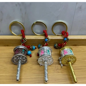 Metal Feng Shui Şans Çarkı Anahtarlık Alk4458