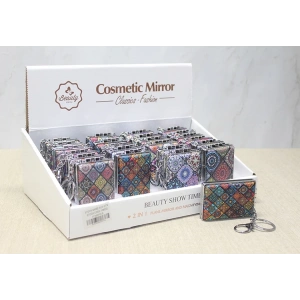 Taşlı El Aynası Anahtarlık Alk3774