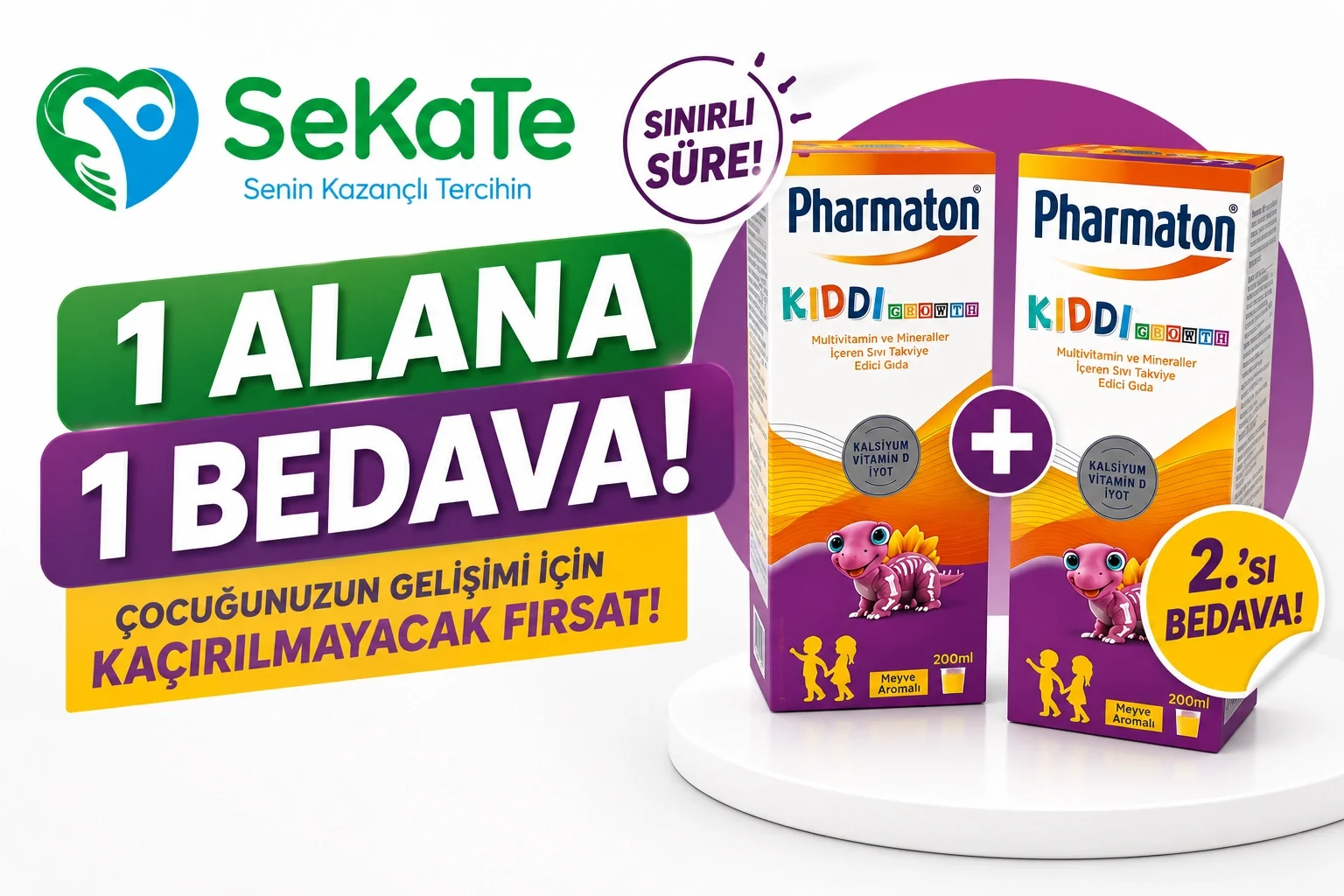 Pharmaton Kiddi 200 ml Şurup