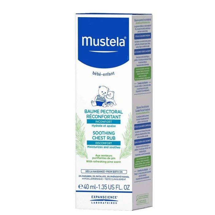 Mustela Soothing Chest Rub (Yatıştırıcı Göğüs Balsamı) 40 ml