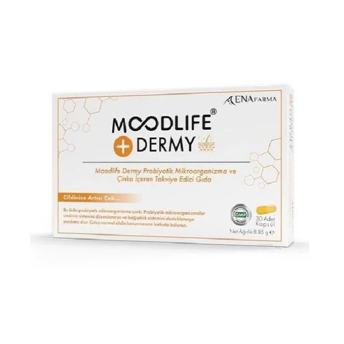 Moodlife Dermy Probiyotik D Vitamin 30 Kapsül