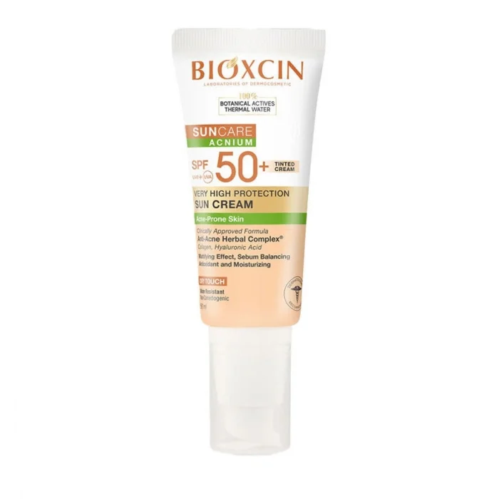 Bioxcin Suncare Acnium Tinted Spf50+ Güneş Kremi 50 ml
