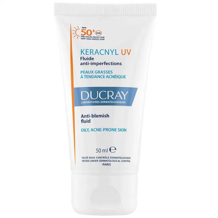 Ducray Keracnyl UV SPF50+ Yağlı Ciltler İçin Güneş Koruyucu 50 ml