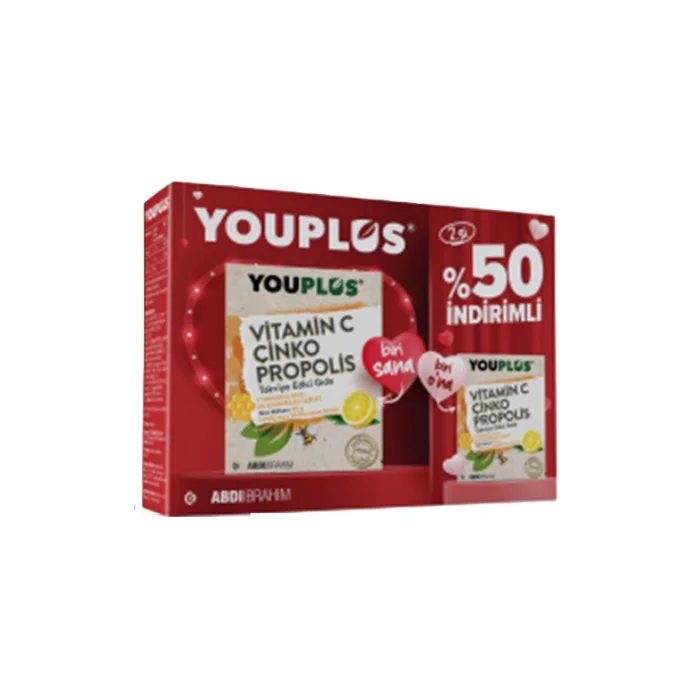 Youplus Vitamin C Çinko Propolis 20 Efervesan Tablet - 2.si %50 İndirimli