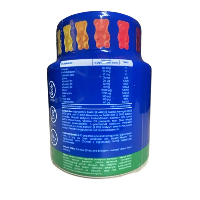 Atavit Kids Sitikolin Koenzim Gummies 60 adet