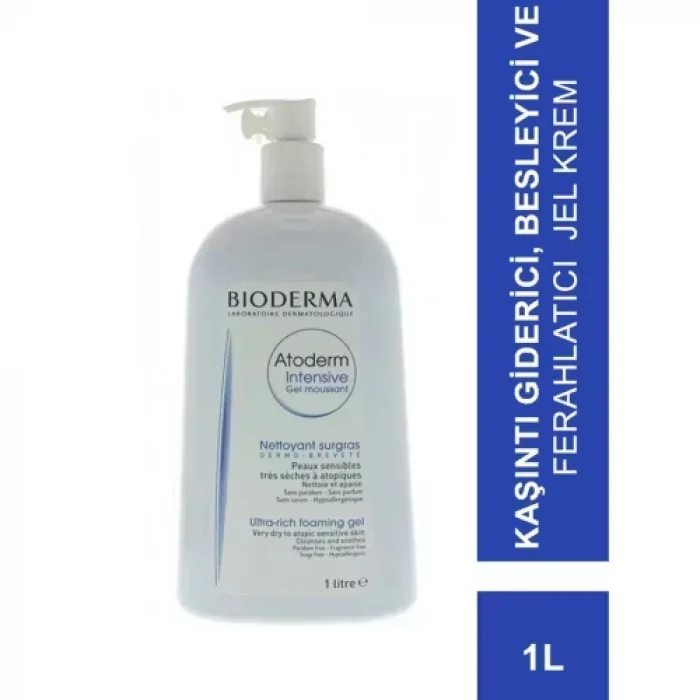 Bioderma Atoderm Intensive Foaming Gel 1 Litre - Yüz ve Vücut Yıkama Jeli