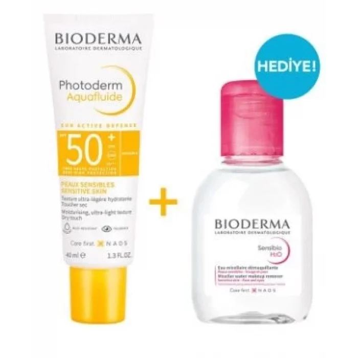 Bioderma Photoderm SPF50+ 40 ml Aquafluide ve H2O 100 ml Sensibio