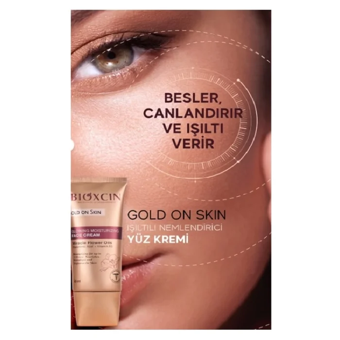 Bioxcin Gold On Skin Işıltılı 50 ml Yüz Kremi Nemlendirici
