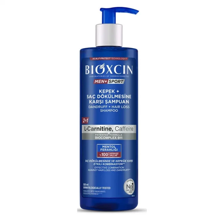 Bioxcin Men Sport 500 ml Kepek ve Saç Dökülmesine Karşı Şampuan