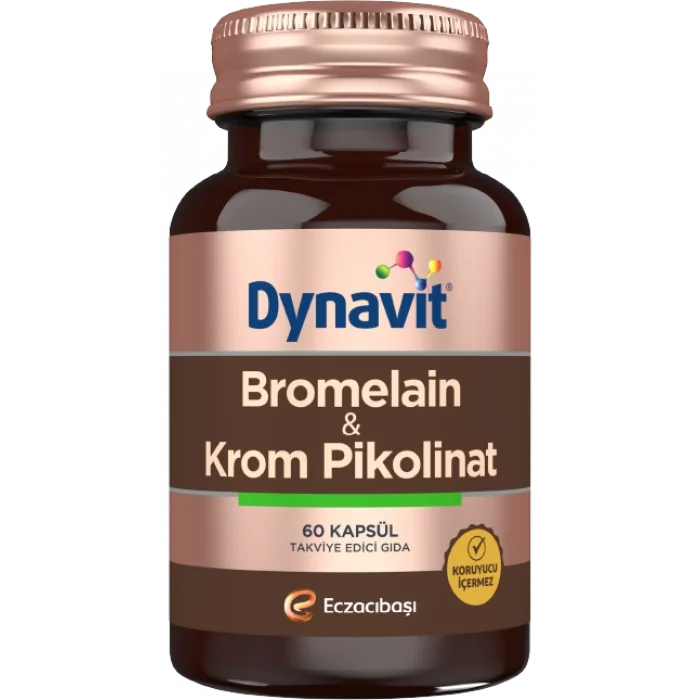 Dynavit Bromelain Krom Pikolinat 60 Kapsül