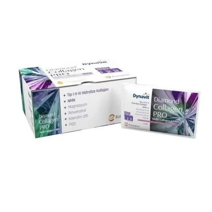 Dynavit Diamond NMN Collagen Pro 30 Saşe - Ananas Aromalı