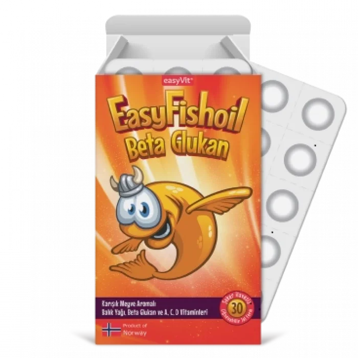 EasyFishoil Beta Glukan Çiğnenebilir Jel 30 Adet