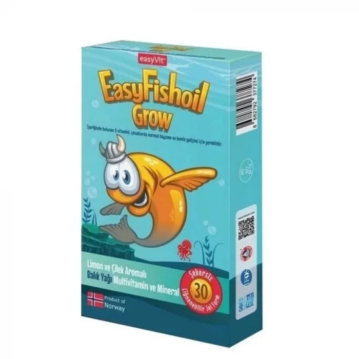 EasyVit EasyFishoil Grow Çiğnenebilir 30 Jel Tablet