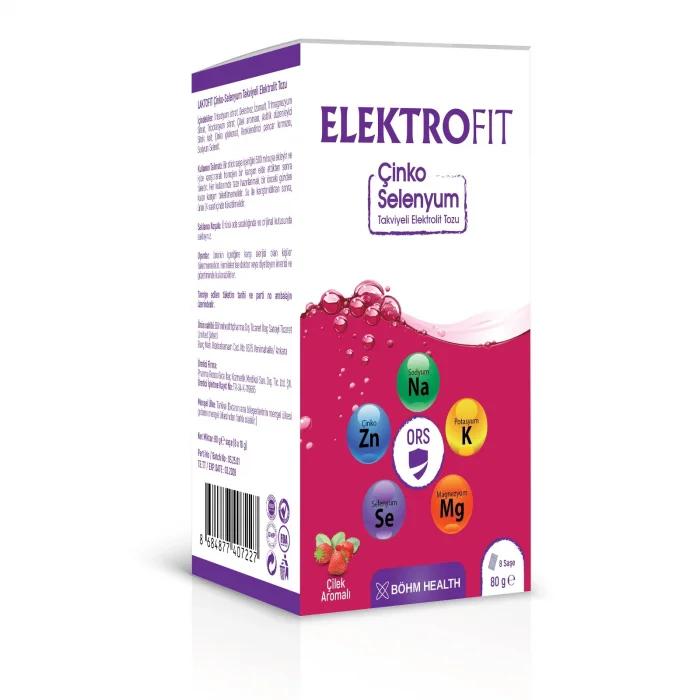 Elektrofıt Çinko Selenyum Takviyeli Elektrolit Tozu 8 Saşe
